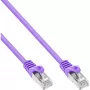 InLine Patch kabel SF/UTP Cat.5e fioletowy 0.3m