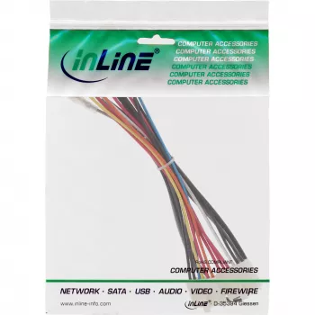 Wewnętrzny adapter zasilania InLine 20-pin ATX-NT na P8/P9 płyta AT + przełącznik 20/0,80 m