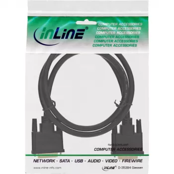 Kabel InLine DVI-D, Premium, 24+1 M/M, Dual Link, pozłacane, 2m