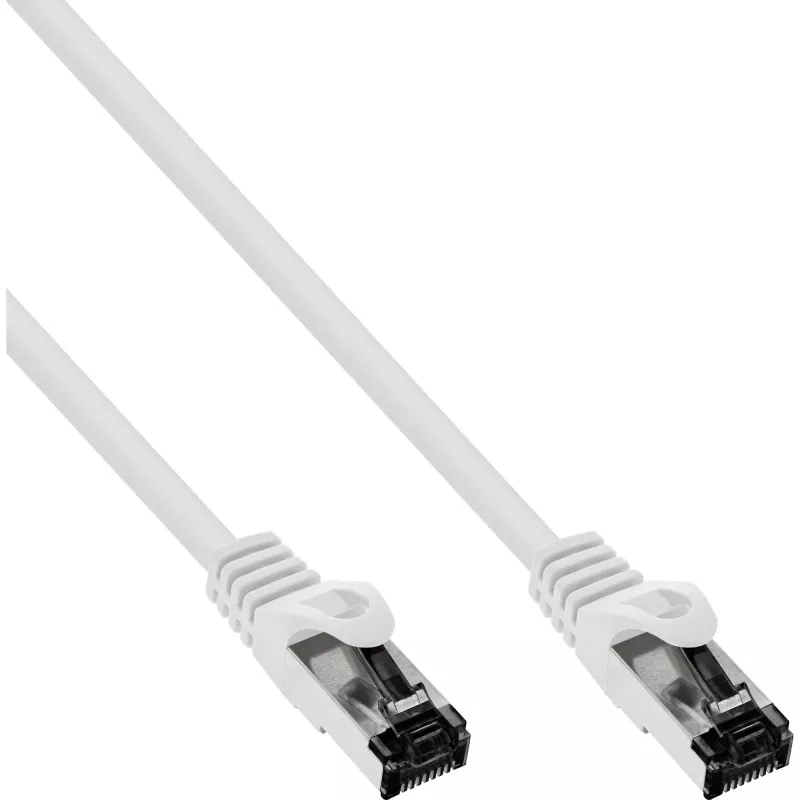 InLine Patch kabel, S/FTP (PiMf), Cat.8.1, 2000MHz, bezhalogenowy, biały, 5m