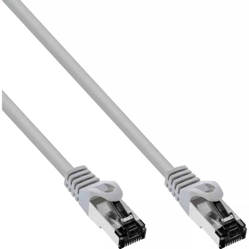 InLine Patch kabel, S/FTP (PiMf), Cat.8.1, 2000MHz, bezhalogenowy, szary, 7,5m