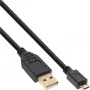 InLine Micro USB 2.0 kabel USB Type A male / Micro-B male, Czarny, 1m