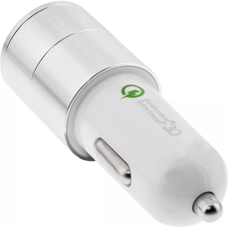 InLine USB car charger power-adaptor Quick Charge 3.0, biały