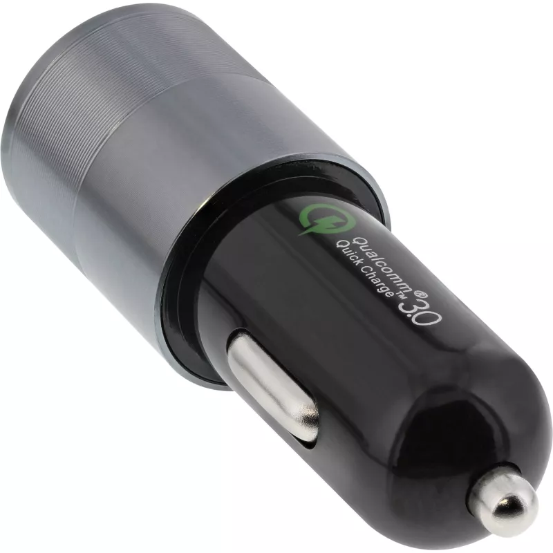 InLine USB car charger power-adaptor Quick Charge 3.0, czarny