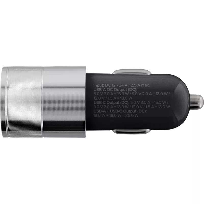 InLine USB car charger power-adaptor Quick Charge 3.0, czarny