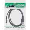 adapter kablowya InLine, USB A męski na wtyczkę DC 5,5 x 2,10 mm, czarny, 1 m