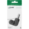 Adapter DC InLine 5.5×2.5 mm wtyk kątowy męski–żeński, wejście 5 V, wewnętrzny, czarny