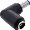 InLine Adapter DC 5,5x2,1 mm, wtyk DC męski/żeński kątowy, uniwersalny czarny