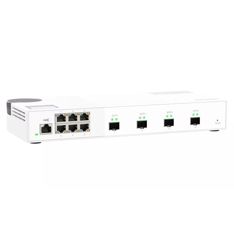QNAP QSW-M2106-4S przełącznik sieciowy Zarządzany L2 2.5G Ethernet (100/1000/2500) Biały