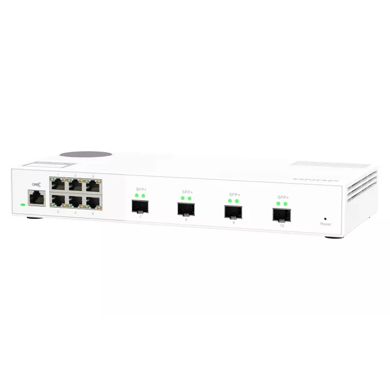 QNAP QSW-M2106-4S przełącznik sieciowy Zarządzany L2 2.5G Ethernet (100/1000/2500) Biały