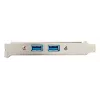 StarTech.com 2-portowa płyta szczelinowa z gniazdem USB 3.0 A, IDC, USB 3.2 Gen 1 (3.1 Gen 1), niebieska, stal nierdzewna, 0,5 m, CE, REACH, 500 mm