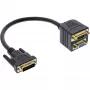 adapter kablowya DVI-I InLine 17301, wtyk DVI-I / gniazdo DVI-I + gniazdo S-VGA
