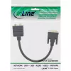 adapter kablowya DVI-I InLine 17301, wtyk DVI-I / gniazdo DVI-I + gniazdo S-VGA