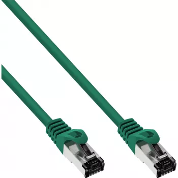 InLine Patch kabel, S/FTP (PiMf), Cat.8.1, 2000MHz, bezhalogenowy, zielony, 15m