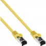 Kabel krosowy InLine, S/FTP (PiMf), kat. 8.1, 2000MHz, bezhalogenowy, żółty, 10m