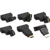 Adapter InLine HDMI na DVI, HDMI męski / 24+1 żeński, 180° kątowy, pozłacany