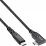 Kabel InLine USB4, USB-C, jednostronnie kątowy, PD 240W, 8K60Hz, TPE, czarny, 1,5m