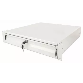 Szuflada do szafy rack Intellinet 19 cali, 2U, zamykana na klucz, głębokość 466 mm, szara