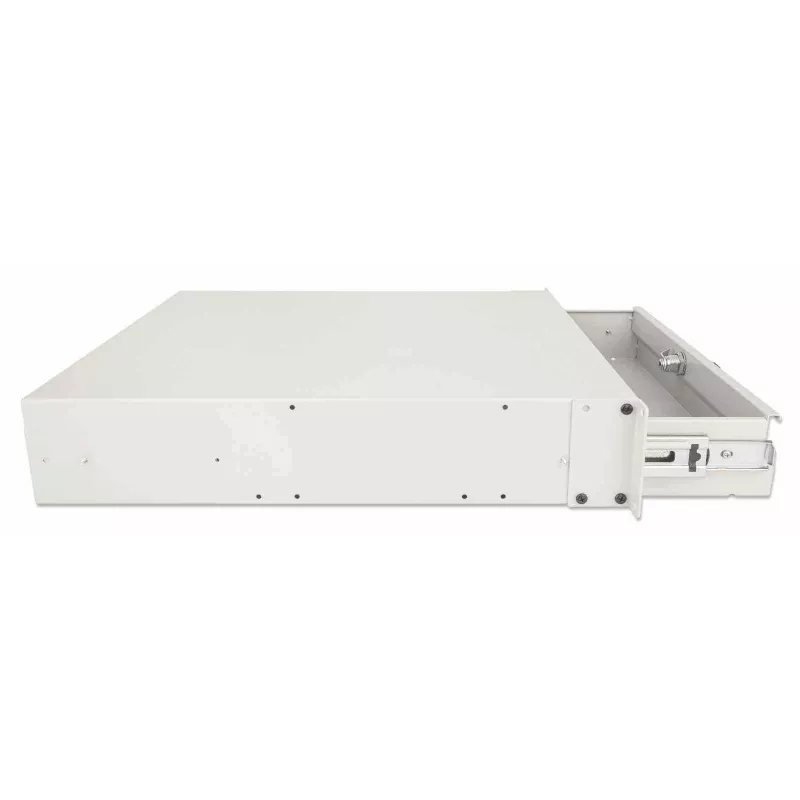 Szuflada do szafy rack Intellinet 19 cali, 2U, zamykana na klucz, głębokość 466 mm, szara