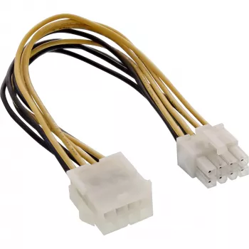 Kabel zasilający wewnętrzny InLine 8 Pin męski / żeński 0,20 m