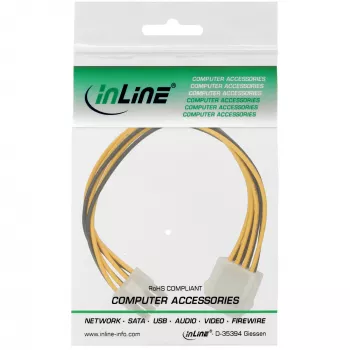 Kabel zasilający wewnętrzny InLine 8 Pin męski / żeński 0,20 m