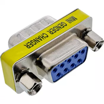 InLine Mini Gender Changer 9 Pin szeregowy męski / żeński