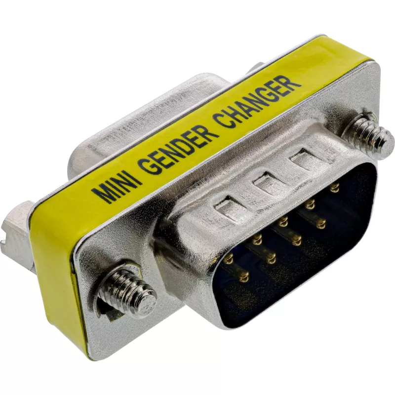 InLine Mini Gender Changer 9 Pin szeregowy męski / żeński