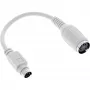 Kabel przejściowy InLine do klawiatury, 5-pinowe gniazdo DIN / wtyk PS/2, ok. 10 cm