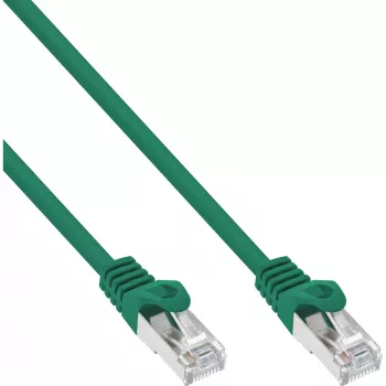 Kabel krosowy InLine SF/UTP Kat.5e zielony 15m