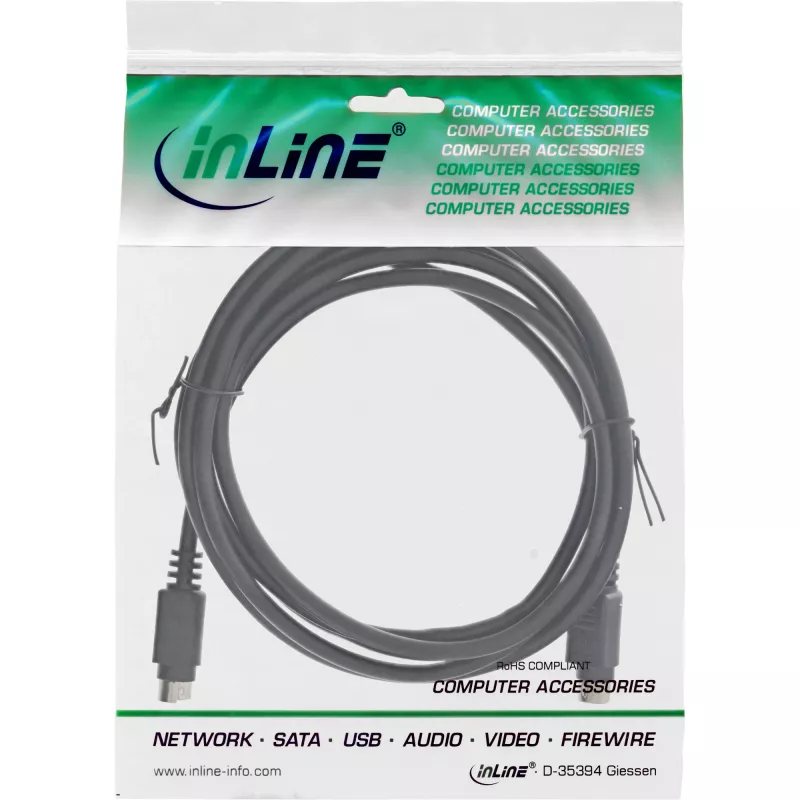 Kabel S-VHS InLine 4-pinowe wtyki męski/męski 2 m