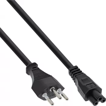 Kabel zasilający InLine do notebooka, Szwajcaria, wtyk 3-biegunowy, 2m