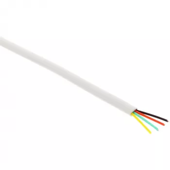Kabel modułowy InLine, 4-żyłowa taśma, biały, krążek 100 m