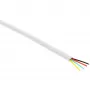 Kabel modułowy InLine, 4-żyłowa taśma, biały, krążek 100 m