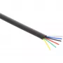InLine Modular kabel 6 wire ribbon kabel czarny 100 m krążek