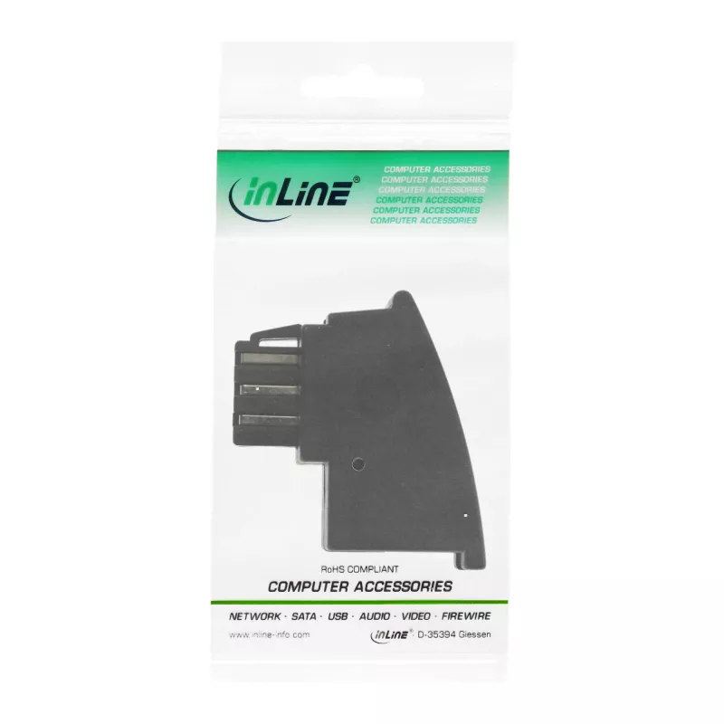 Adapter InLine TAE-F niemiecki wtyk TAE-F męski / gniazdo RJ11 żeńskie