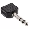 InLine Audio Adapter 6.3mm Stereo audio jack male / 2x 3.5mm Stereo female