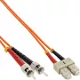 InLine Światłowodowy kabel duplex SC/ST 50/125µm OM2 15m, 15 m, OM2, 2x SC, 2x ST