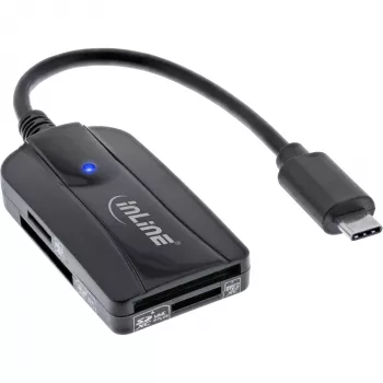 Czytnik kart InLine USB 3.1 USB-C, dla SD/SDHC/SDXC, microSD, kompatybilny z UHS-II
