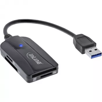 Czytnik kart InLine USB 3.1 USB-A, do SD/SDHC/SDXC, microSD, kompatybilny z UHS-II