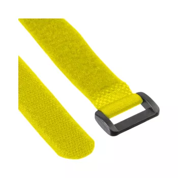 Paski InLine do kabli na rzep 20 x 200 mm 10 szt. żółty