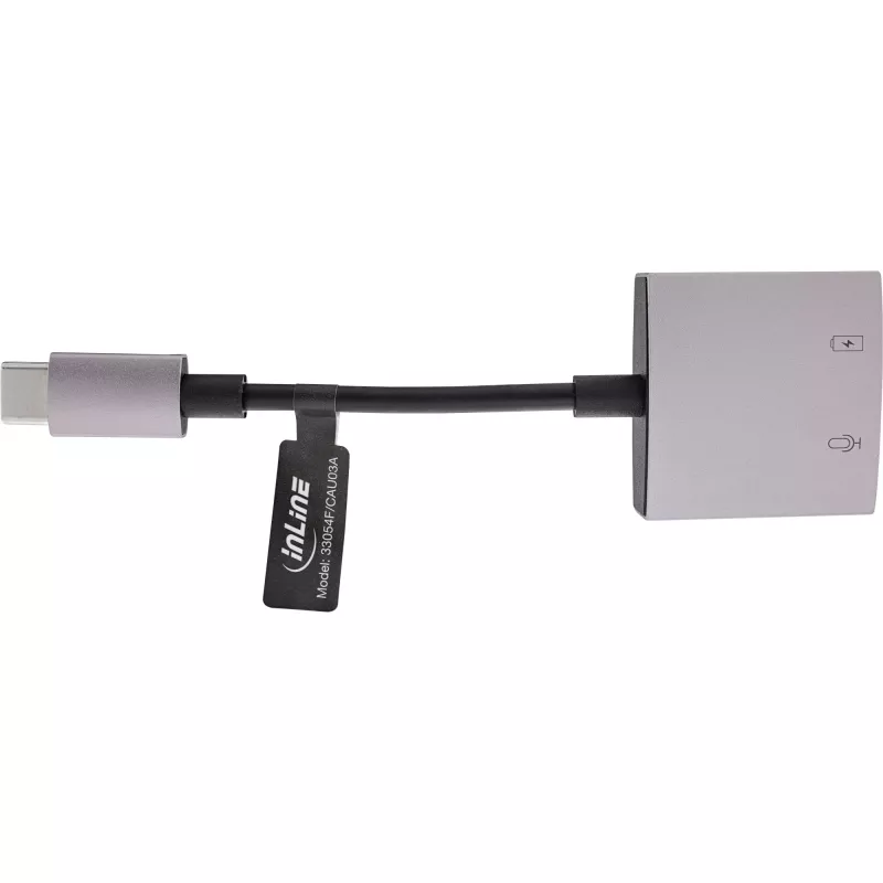 Przewód adaptera audio InLine USB-C, USB-C na jack 3,5 mm + PD 30 W