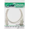 Kabel null modem InLine 9-pinowy gniazdo/gniazdo zaciskany 2 m beżowy