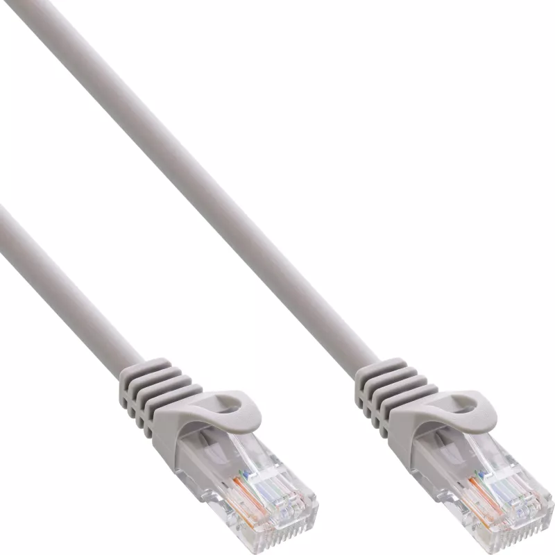 Kabel krosowy InLine U/UTP kat. 5e szary 2 m