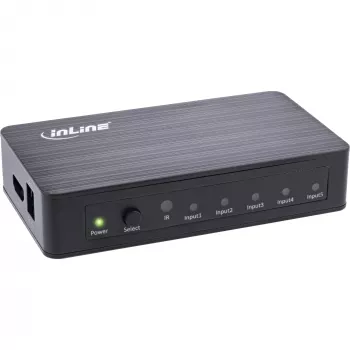 InLine HDMI Switch 5 port 4K2K@60Hz HDCP 2.2 Czarny