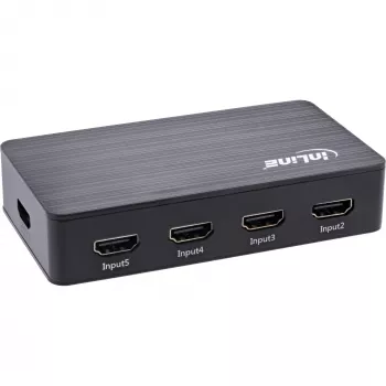 InLine HDMI Switch 5 port 4K2K@60Hz HDCP 2.2 Czarny