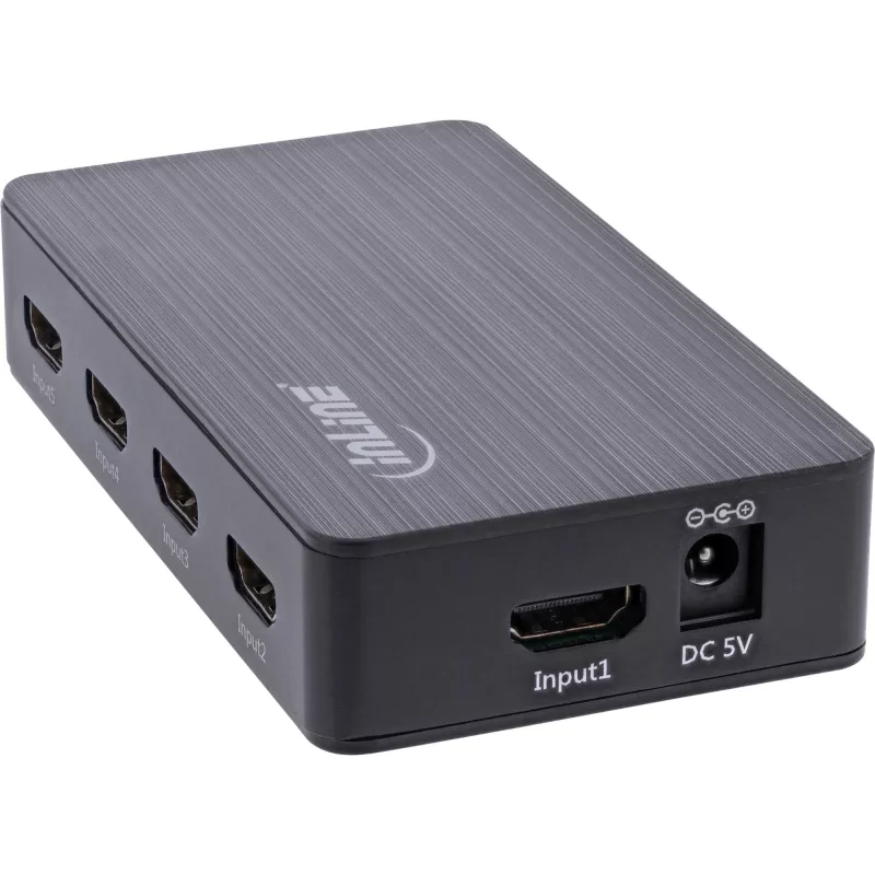 InLine HDMI Switch 5 port 4K2K@60Hz HDCP 2.2 Czarny