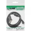 Kabel InLine HDMI-DVI 19-pin męski / 18+1 męski + filtr ferrytowy czarny 1,8 m