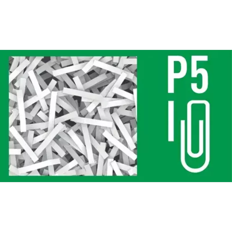Niszczarka LEITZ IQ Protect Premium 6M P5 — Mikrocięcie, 18 L, sterowanie dotykowe, 351×204×355 mm