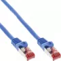 InLine Patch kabel S/FTP PiMF Cat.6 250MHz PVC CCA niebieski 0.25m