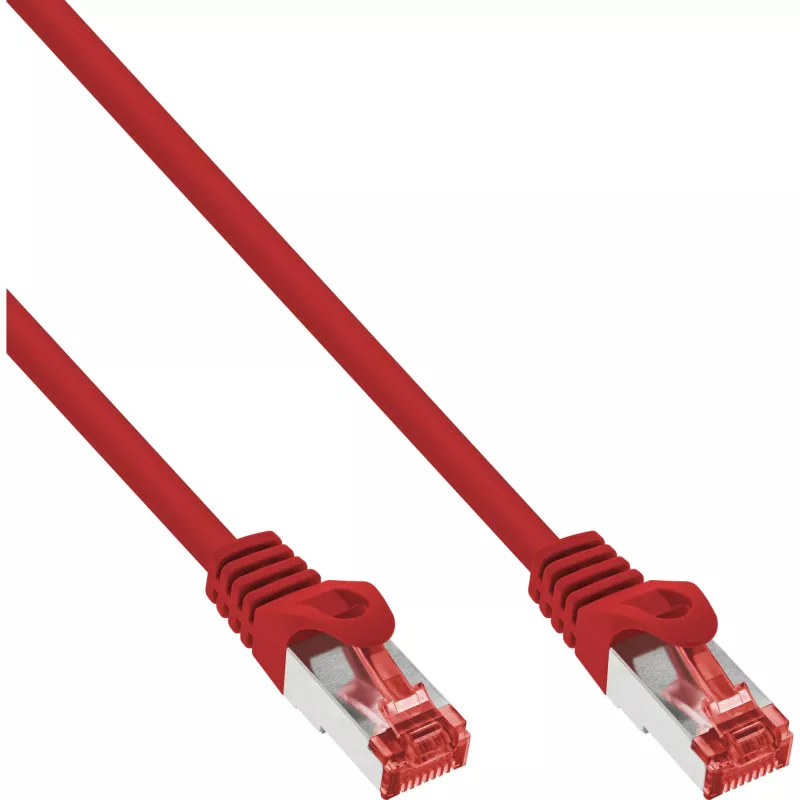 InLine Patch kabel S/FTP PiMF Cat.6 250MHz PVC CCA czerwony 1.5m